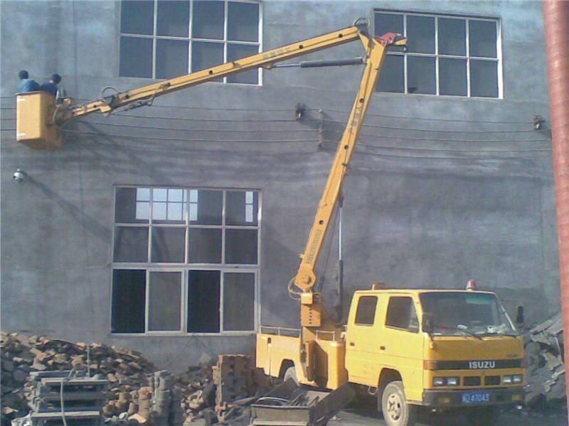 五十鈴高空作業(yè)車工作示意圖